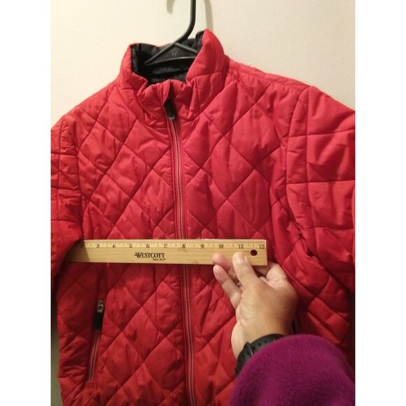 Lands End unisex Youth size m (5-6) red puffy winter jacket - Picture 3 of 7